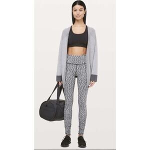 Lululemon Ready to Rulu Tight 28” High Rise Leggings •4• Black Space Dye W5BMAS